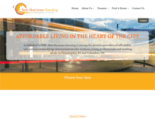 Tablet Screenshot of newhorizonshousing.com